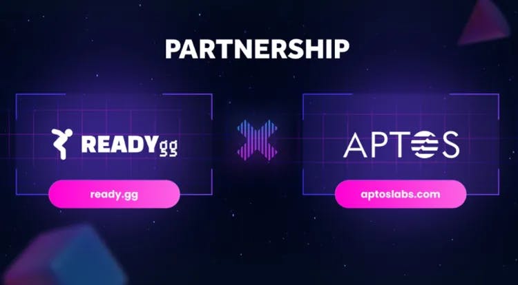 ReadyGG logo and Aptos Labs logo